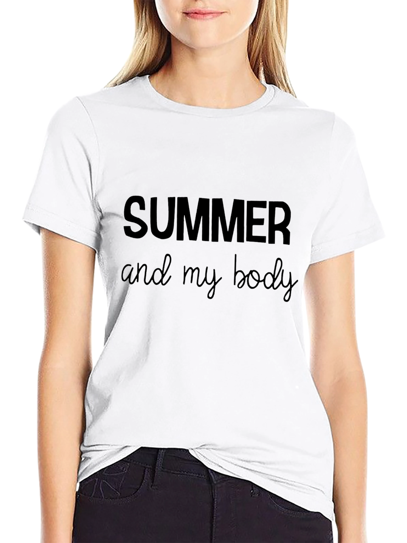 Summer Body Black Graphic Tee