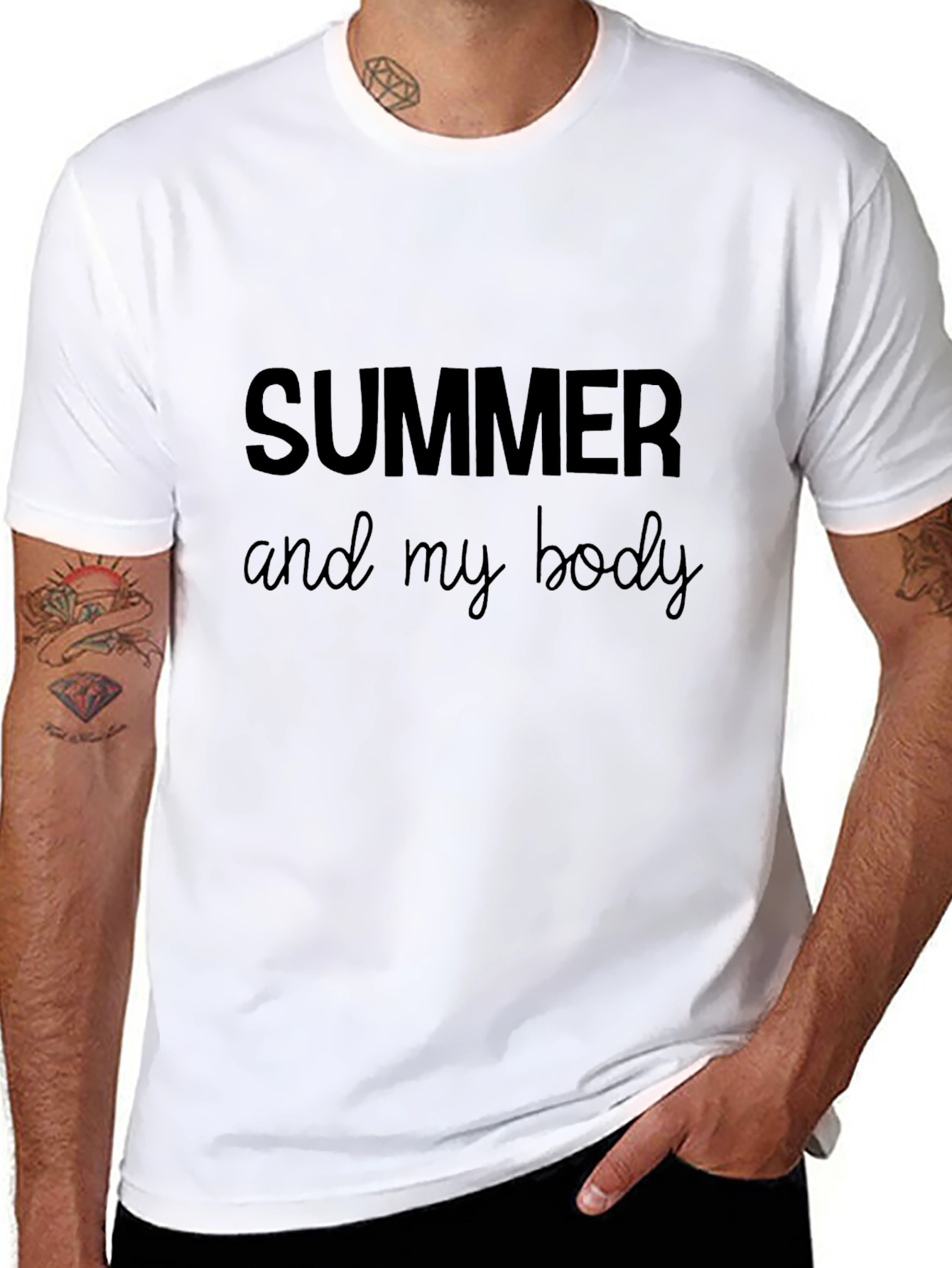 Summer Body Black Graphic Tee