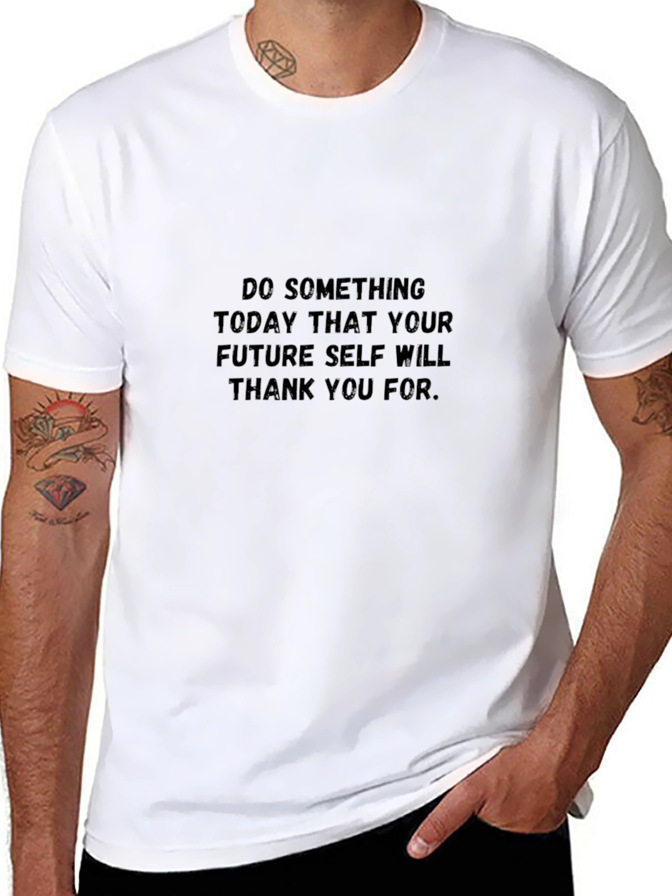 Inspirational Message Black T-Shirt