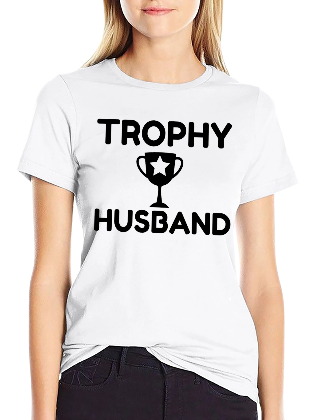 Trophy Husband Graphic Tee - Black