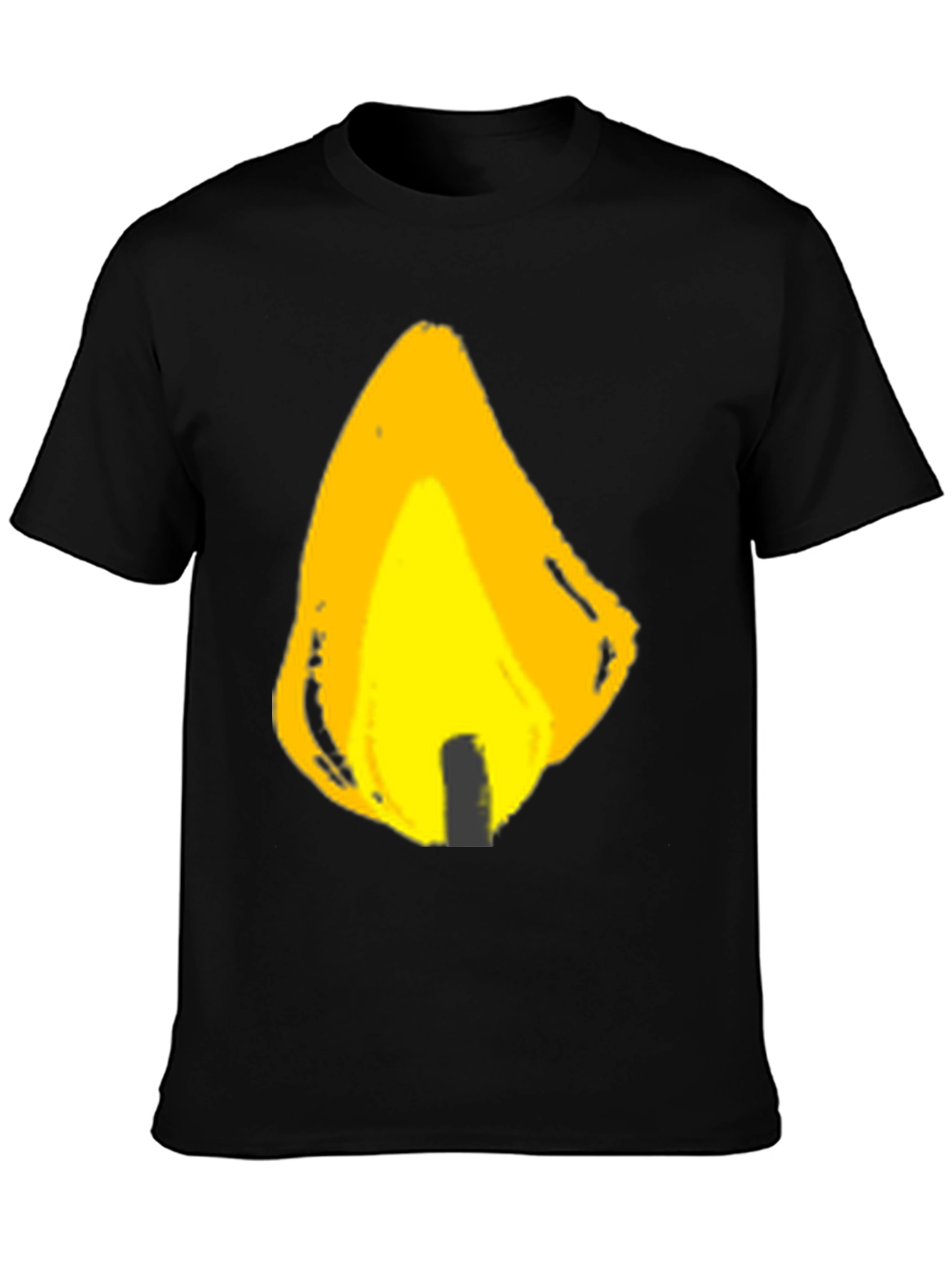 Flame Graphic Black T-Shirt