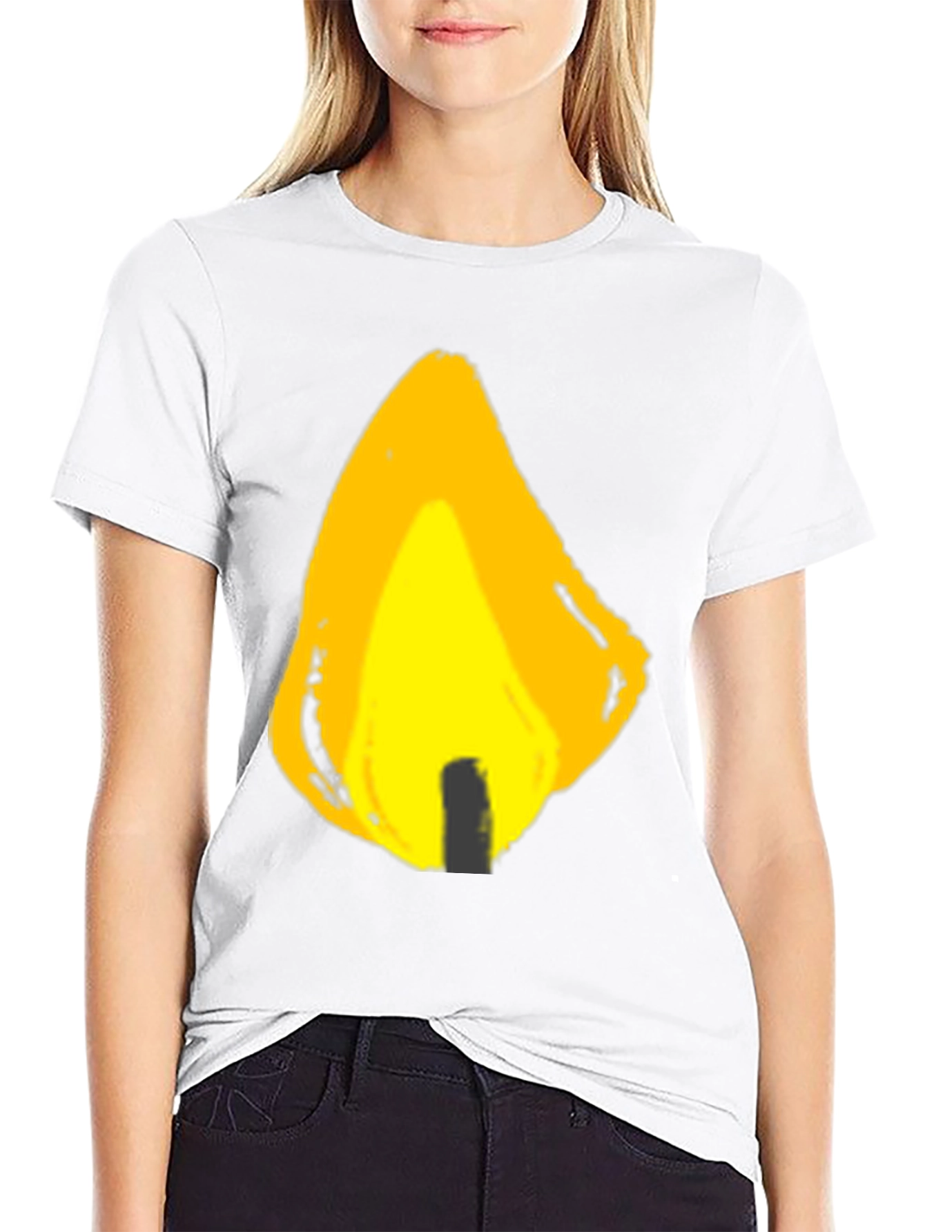 Flame Graphic Black T-Shirt