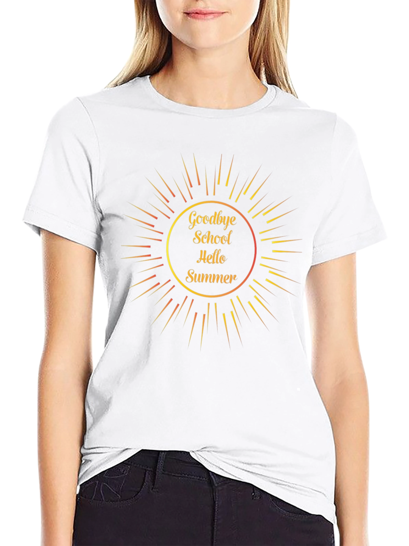 Goodbye School Hello Summer Graphic T-Shirt