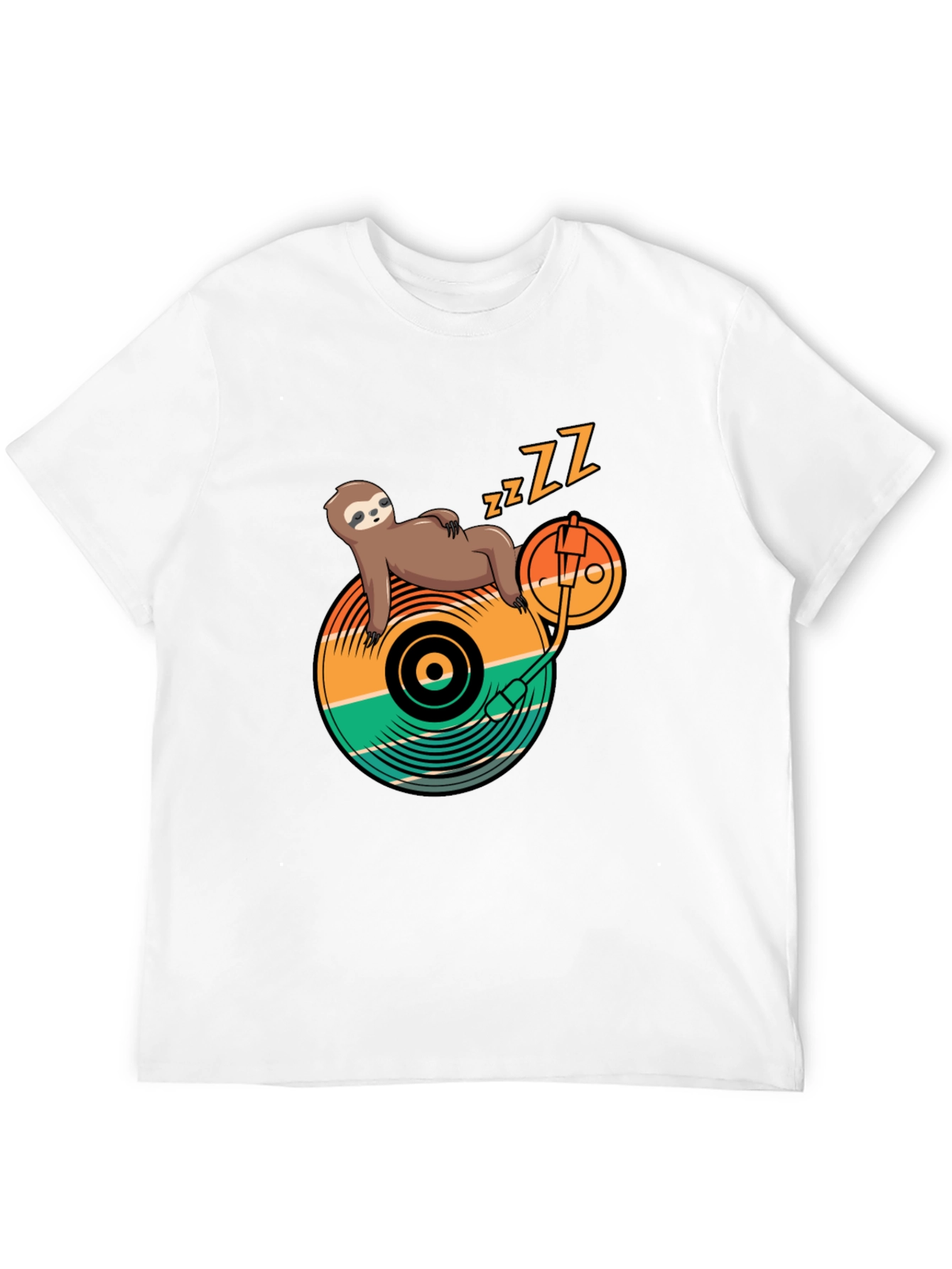 Sloth DJ T-Shirt - Lazy Beats Tee