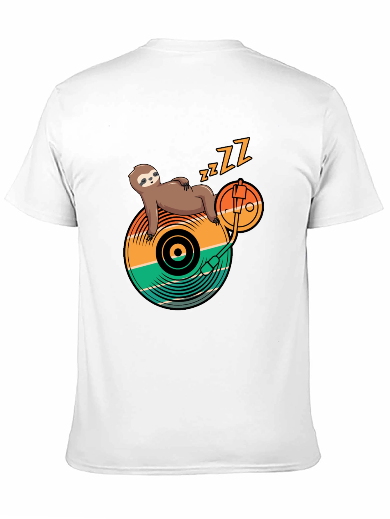 Sloth DJ T-Shirt - Lazy Beats Tee