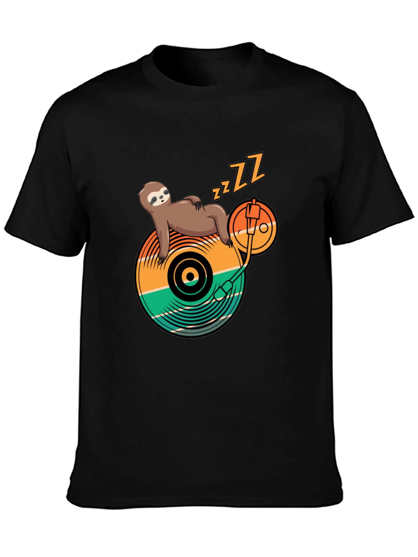 Sloth DJ T-Shirt - Lazy Beats Tee