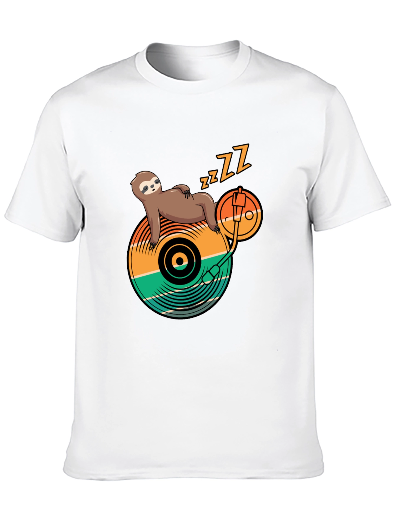 Sloth DJ T-Shirt - Lazy Beats Tee